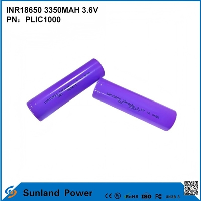 INR18650 3350MAH 3.6V BATTERIE utilisée dans l'électronique grand public systèmes mobiles de stockage d'énergie terminaux intelligents banques d'alimentation
