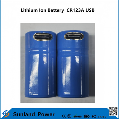 Lithium Ion Battery  CR123A USB applicable to the production of USB rechargeable lithium-ion batteries.
