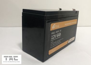 paquet de batterie de 90*70*101mm 6Ah 12V LiFePO4 avec le système de BMS
