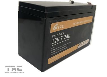 paquet de batterie de 7.2Ah 12V LifePO4 pour le remplacement d'acide de plomb léger de secours et solaire