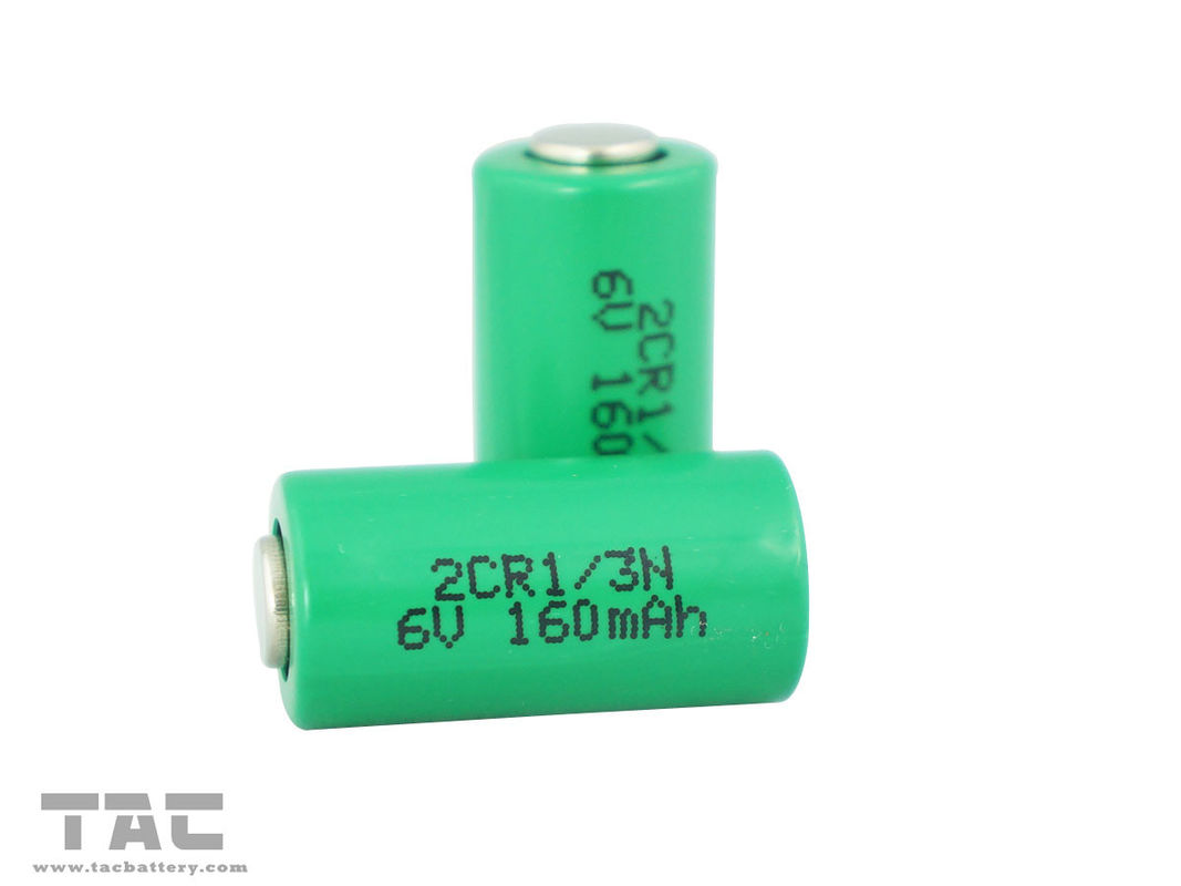 batterie Li-manganèse cylindrique de lithium de 6V 2CR-1/3N 160mAh pour GPS dépistant le horodateur de Teal