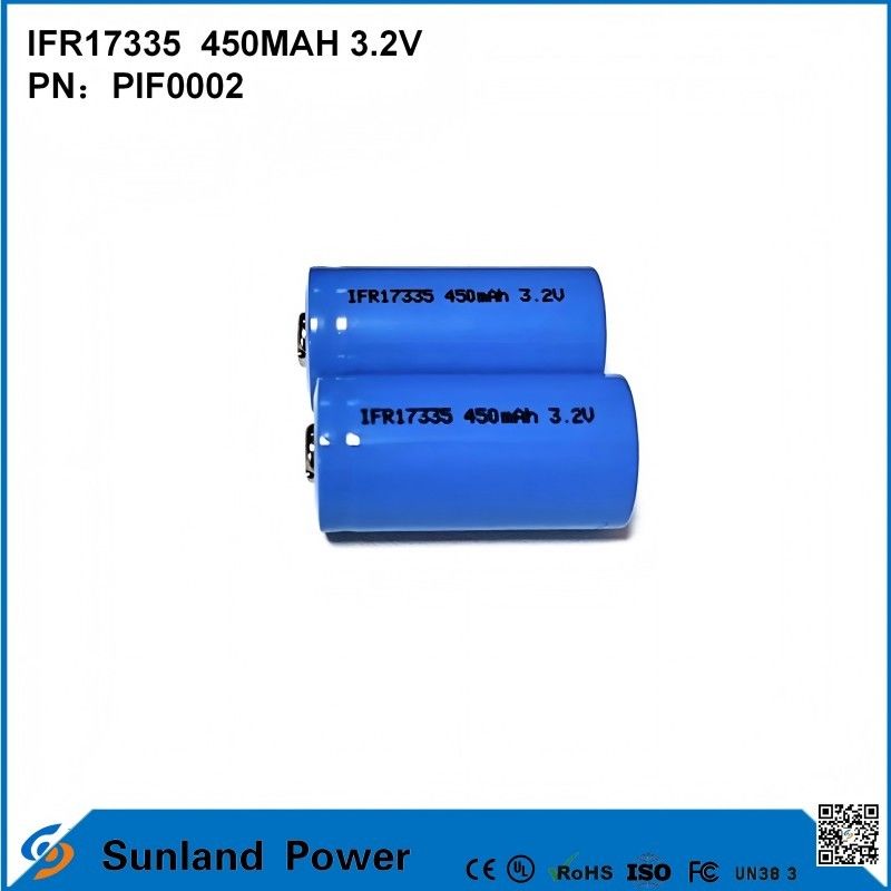 IFR17335 batterie 3.2V 450mah adaptée à une variété de dispositifs et de scénarios, y compris: Produits numériques Équipement d'éclairage Outils électriques Petits appareils Systèmes de stockage d'énergie