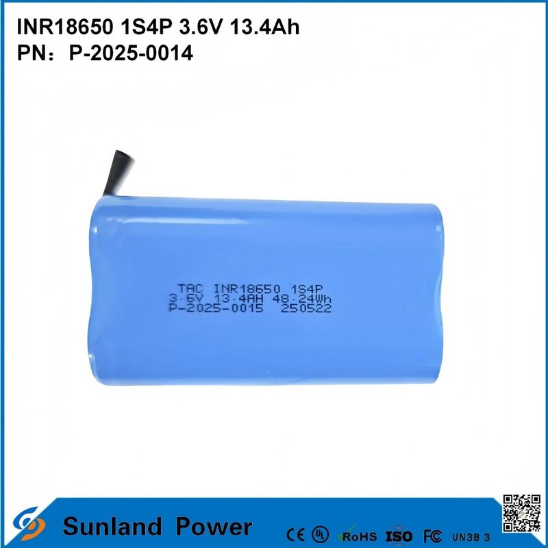 Batterie INR18650 1S4P 3,6V 13,4Ah : Combinaison parfaite de haute capacité et haute tension