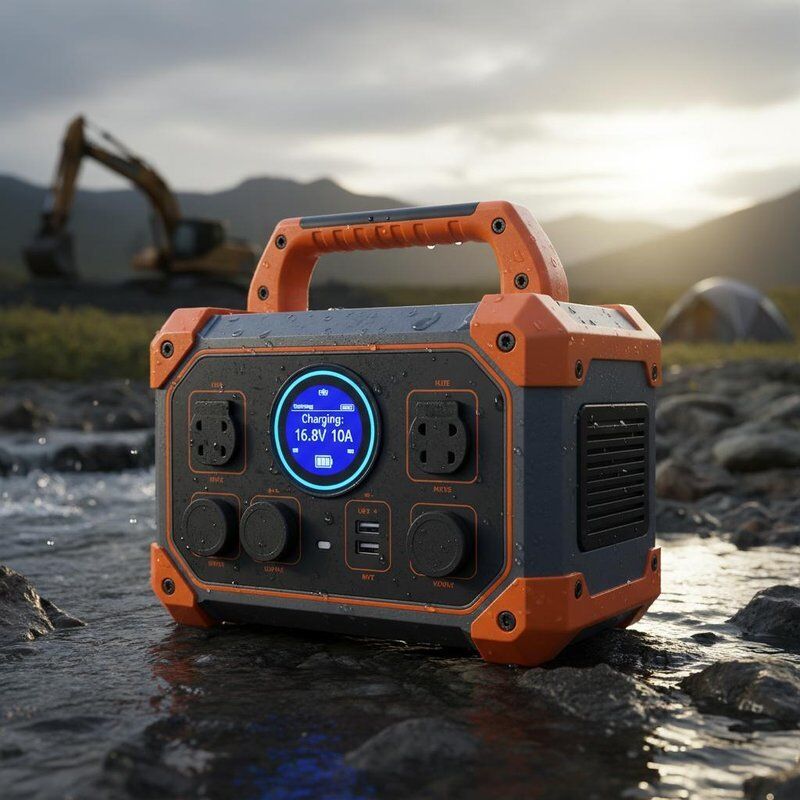 Station électrique portable imperméable à l'eau IP65 avec onduleur sinusoïdal pur et capacité de 288,6Wh pour une utilisation en extérieur et d'urgence