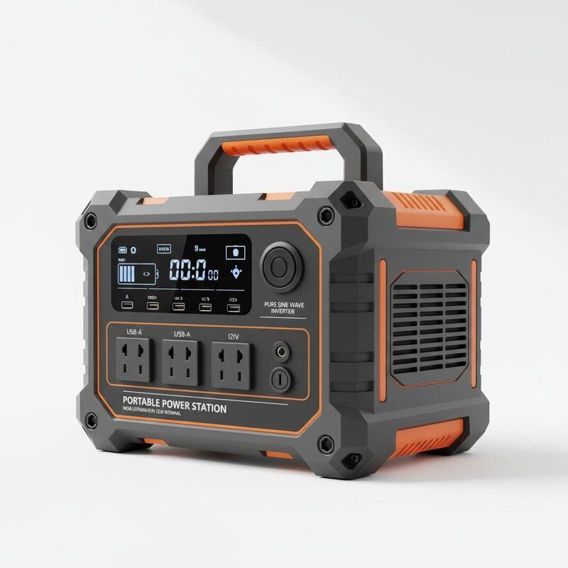 Système de stockage d'énergie portable avec batterie à ions lithium NCM 12,8 V tension nominale et onduleur d'onde sinusoïdale pure