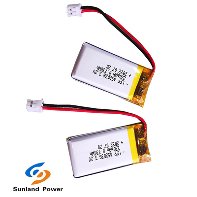 Lithium Ion Batteries LiFePo4 Rechargeble de polymère de LP0452038 3.2V 230mAh