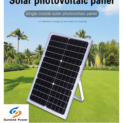 Panneau solaire mono 18V 30W 1.66A de silicium monocristallin pour la maison