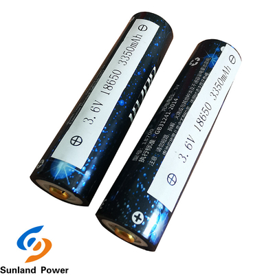 OEM Li Ion Battery cylindrique ICR18650 3.6V 3350mah avec le terminal d'USB
