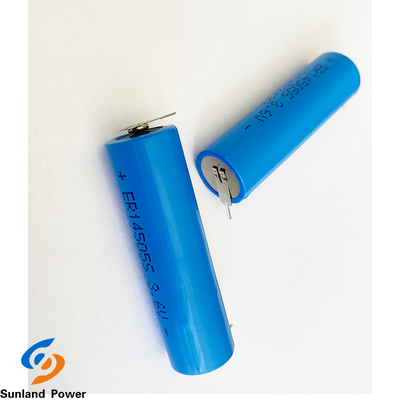 LiSOCl2 batterie à hautes températures bleue de la batterie ER14505S 3.6V 1.8AH
