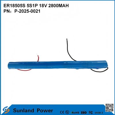 ER18505S 5S1P 18V 2800MAH batterie haute capacité résistante aux températures élevées