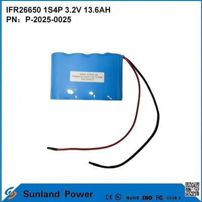 IFR26650 1S4P 3.2V 13,6Ah Piles pour la maison et le stockage d'énergie mobile commerciale Outils de puissance élevée Forages Scies et broyeurs d'angle