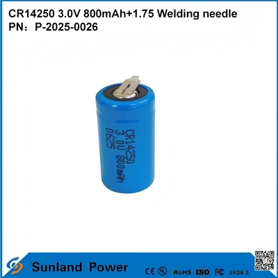 CR14250 3.0V 800MAH+1.75 BATTERIE À AIGUILLE DE SOUDURE