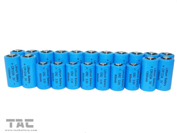 Longue certification d'UL de batterie de Li-manganèse de lumière d'instantané de la vie de cycle 3.0V CR123A 1300mAh