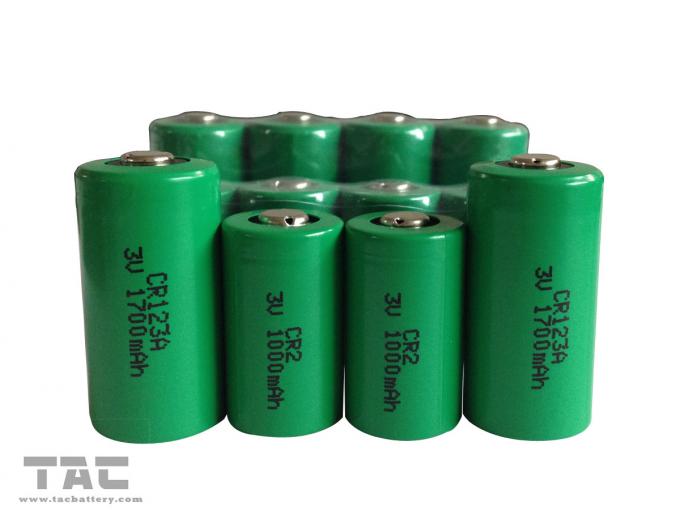 Batterie de Li-manganèse de la capacité élevée 3.0V CR123A 1700mAh