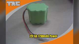 Piles rechargeables NiMH 12 V AA 1 700 mAh.