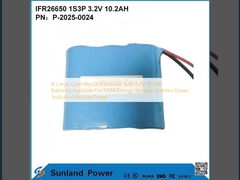 Une grande quantité de batteries IFR26650 1S3P 3,2 V 10,2 Ah, disponibles pour le stockage d'énergie OEM rp Power