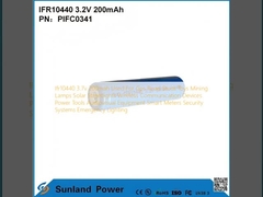 Ifr10440 3,7v 200mah Utilisé pour le GPS Poteaux routiers Jouets Lampes minières Solar Streetlights Appareils de communication sans fil Outils d'alimentation électrique Équipement audiovisuel Smart Meters Systèmes de sécurité Éclairage d'urgence