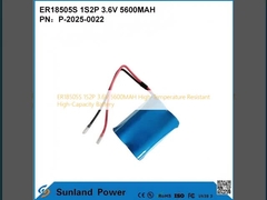 ER18505S 1S2P 3.6V 5600MAH Batterie haute capacité résistante aux températures élevées