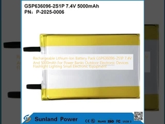 Pack de batterie lithium-ion rechargeable GSP636096-2S1P 7.4V Et 5000mAh Pour les banques d'alimentation Appareils électroniques extérieurs lampe de poche Éclairage Petit équipement électronique