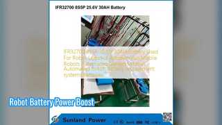 Mise à niveau de la batterie du robot 25,6 V 30 Ah